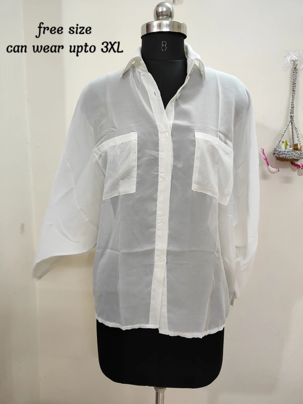 VDT Plain Shirt - White, 3XL
