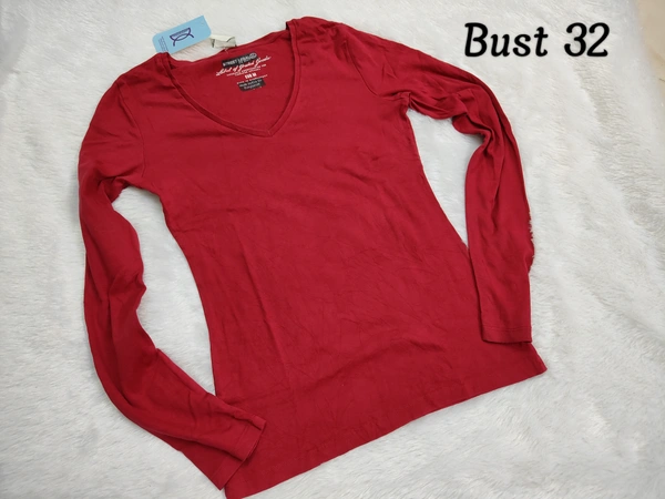 VDT Plain womens tshirt - Red, M