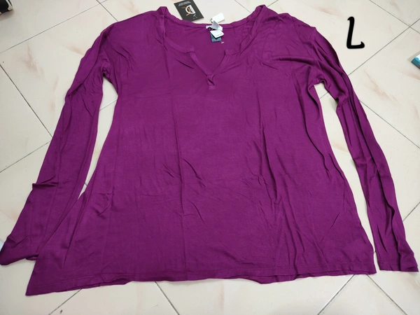 VDT Plain womens tshirt - Purple, L