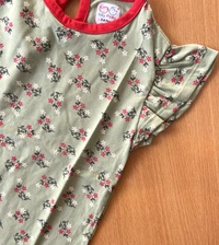 Smurf Finds Premium Cotton Printed Organic Cotton TShirt for Girls| 100% Cotton| Back Buttons|  Green | SMTE73015 - 0-6 Month, Green