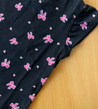 Smurf Finds Premium Cotton Printed Organic Cotton TShirt for Girls| 100% Cotton| Back Buttons|  Black | SMTE7303 - 0-6 Month, Black