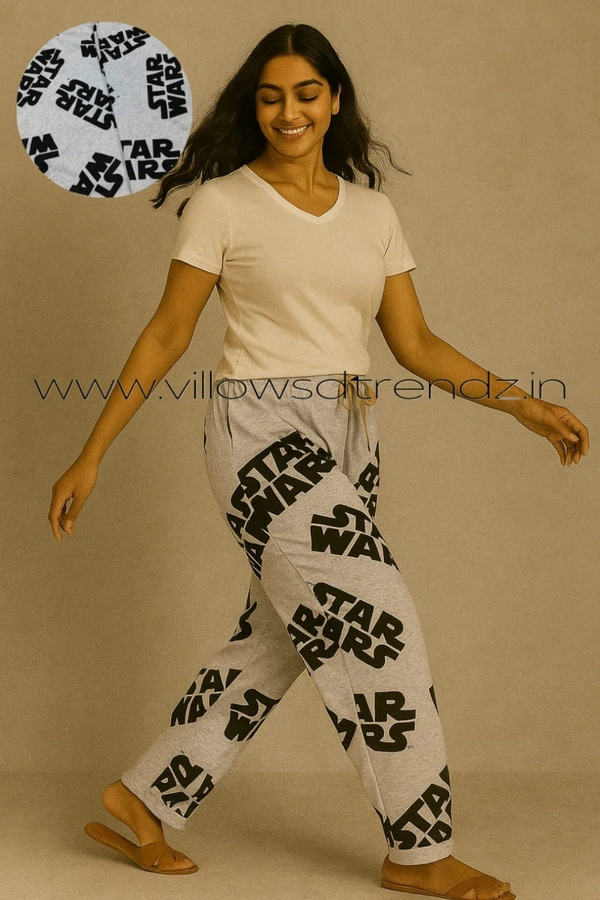 Smurf Finds Pyjama Full Pant | Cotton | Ash | PY9032 - L, Ash