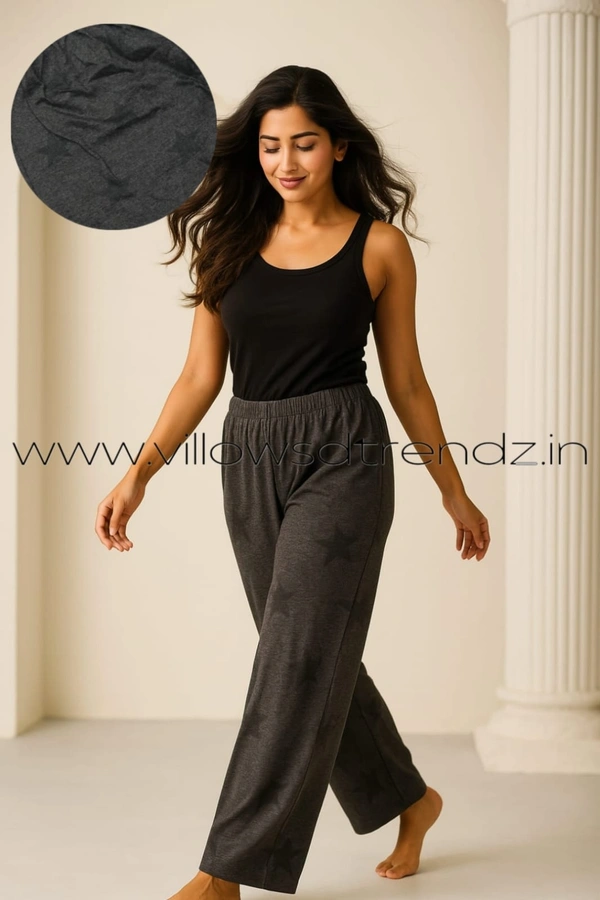Smurf Finds Pyjama Full Pant | Cotton | Black | PY9057 - XL, Black