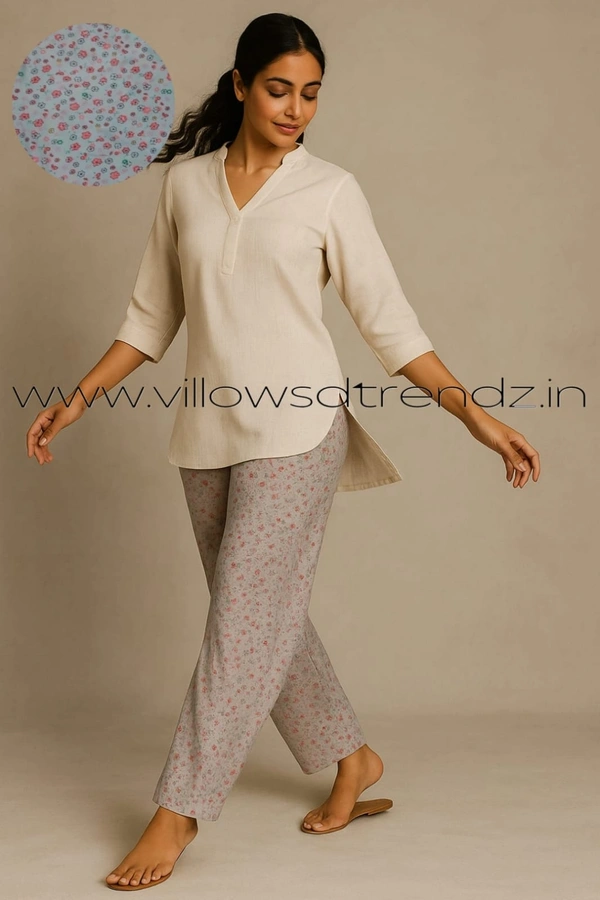 Smurf Finds Pyjama Full Pant | Cotton | Grey| PY9044 - 2XL, Grey