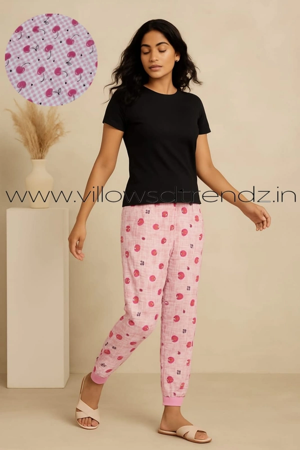Smurf Finds Pyjama Full Pant | Cotton | Pink | PY9046 - 2XL, Pink