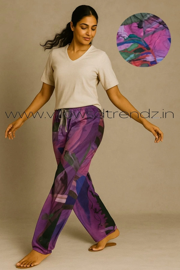 Smurf Finds Pyjama Full Pant | Cotton | Purple | PY9041 - XL, Purple
