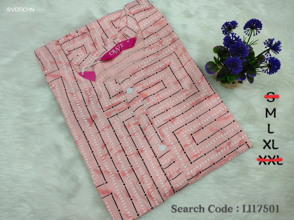 Livaasa Side Cut Liva Kurti LI17501 - XL, Pink