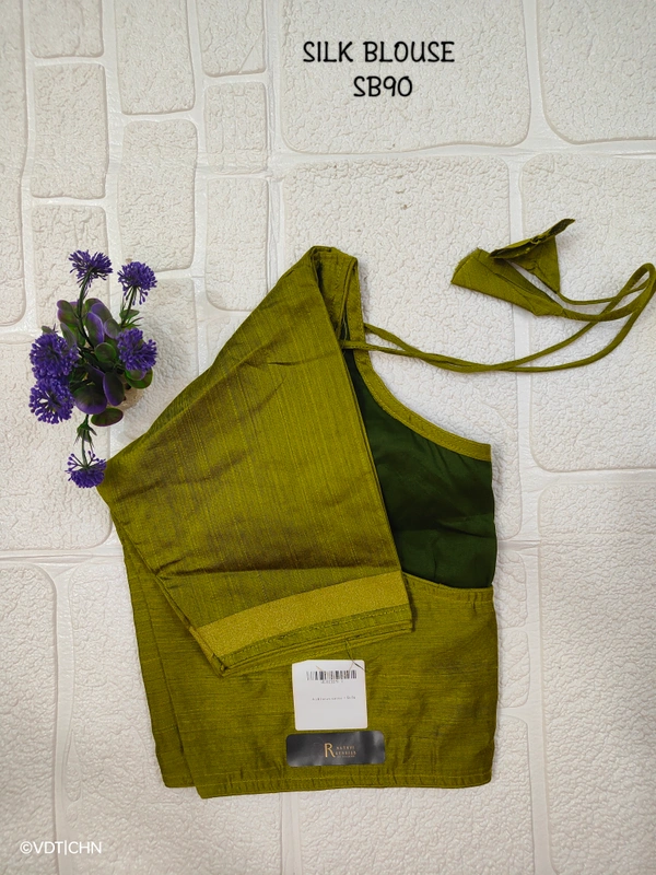 Ruthvi Ethnics SilK Blouse SB90 - Green, FS