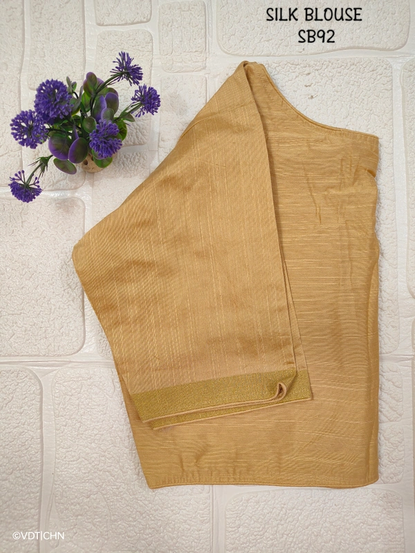 Ruthvi Ethnics SilK Blouse SB92 - Golden, FS