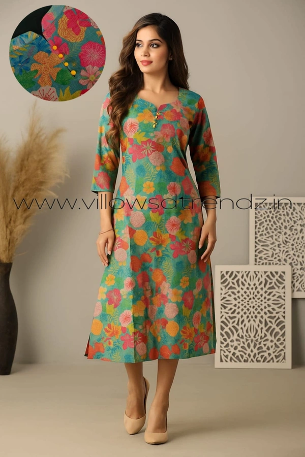 Twill Blue Tissue Silk Kurti with attractive Neck Pattern| TK25504 - XL, Sky blue