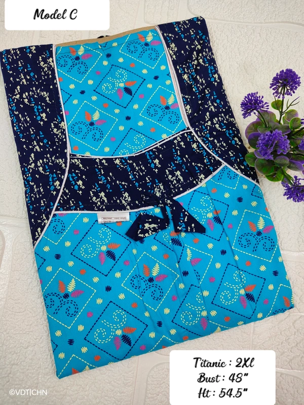 VDT Titanic  gown maxi NT10013 - XXL, Sky blue