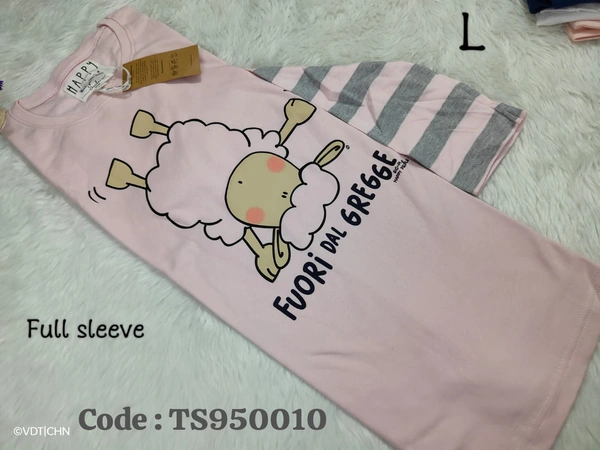 Ruthvi Ethnics T-Shirt TS950010 - L, Light Pink