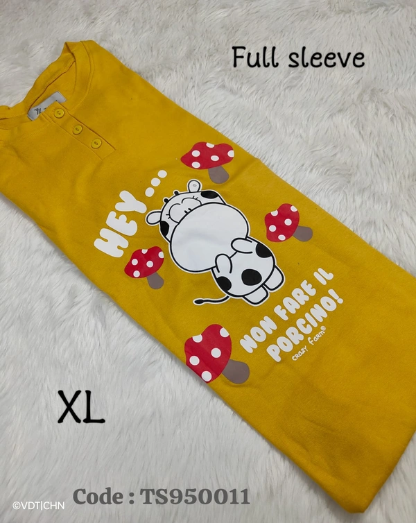 Ruthvi Ethnics T-Shirt TS950011 - XL, Yellow