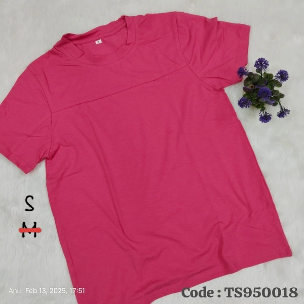 Ruthvi Ethnics T-Shirt TS950018 - S, Pink