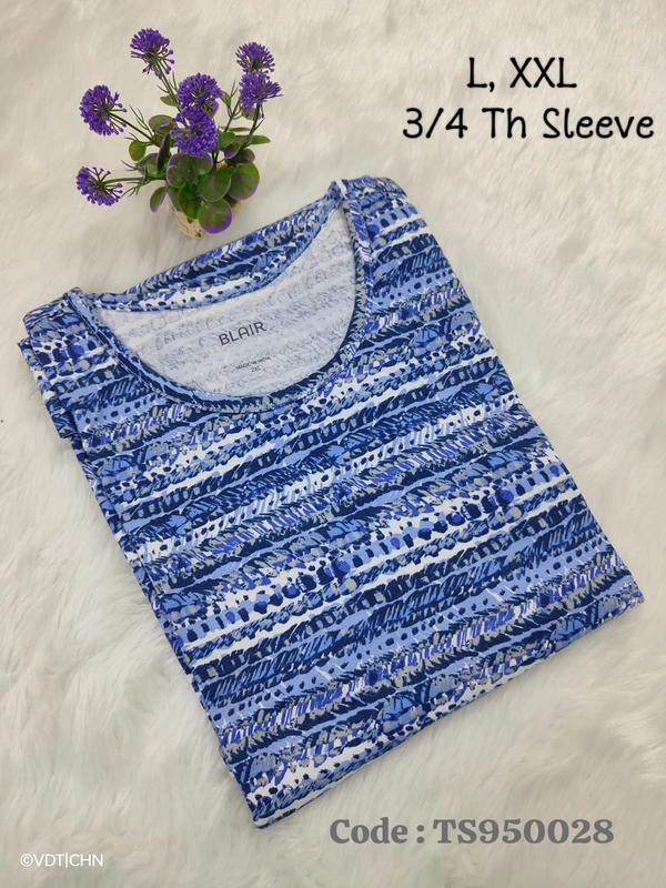 Ruthvi Ethnics T-Shirt TS950028 - 2XL, Blue