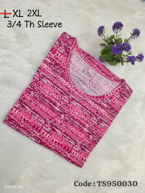 Ruthvi Ethnics T-Shirt TS950030 - XL, Pink