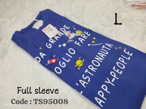 Ruthvi Ethnics T-Shirt TS95008 - L, Blue