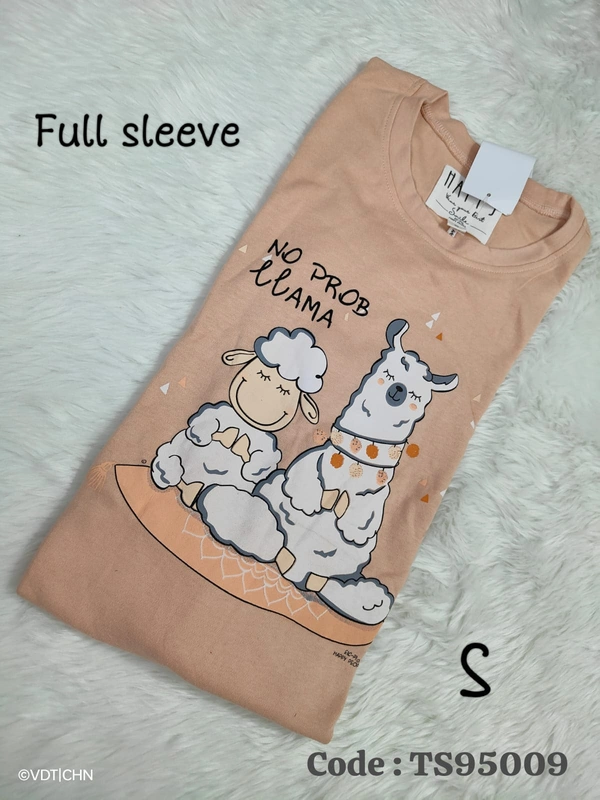 Ruthvi Ethnics T-Shirt TS95009 - S, Light Brown