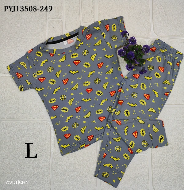 Smurf Finds Unisex Kids Pyjama set PYJ13508-249 - L, Grey