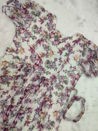 Ruthvi Ethnics Western Gown cum Maxi WF29005 - M, White With Florel