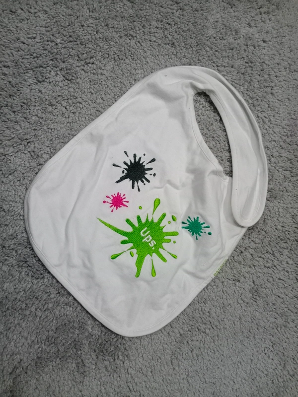 Pusblu White Baby Bib - White, Free
