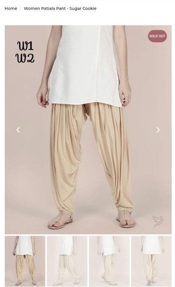 Women Patiala Pant TWP1360 - W2, Sandle