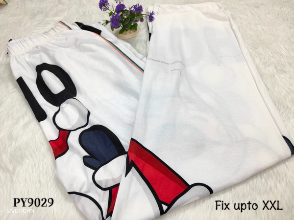 Villows Women's Full Length Pajama Pant PY9029 - 2XL, White