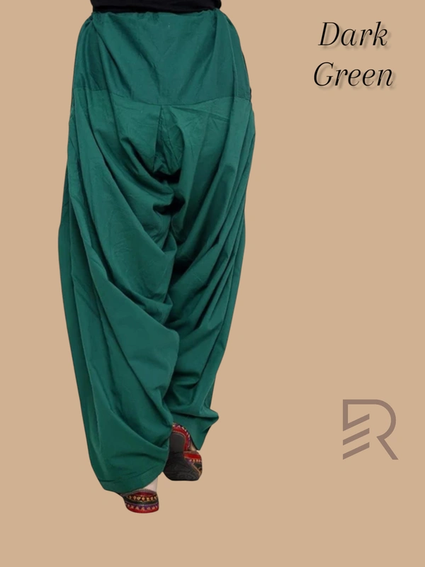 Ruthvi Ethnics Women's Jaipur Cotton Patiyala(Free Size)  REP135012 - Dark Green, One Size
