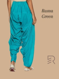 Ruthvi Ethnics Women's Jaipur Cotton Patiyala(Free Size)  REP135014 - Rama Green, One Size