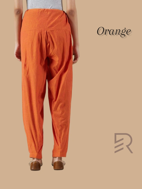 Ruthvi Ethnics Women's Jaipur Cotton Patiyala(Free Size)  REP135017 - Orange, One Size