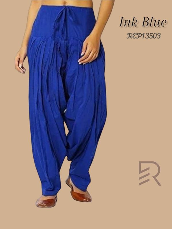 Ruthvi Ethnics Women's Jaipur Cotton Patiyala(Free Size)  REP13503 - Ink Blue, One Size