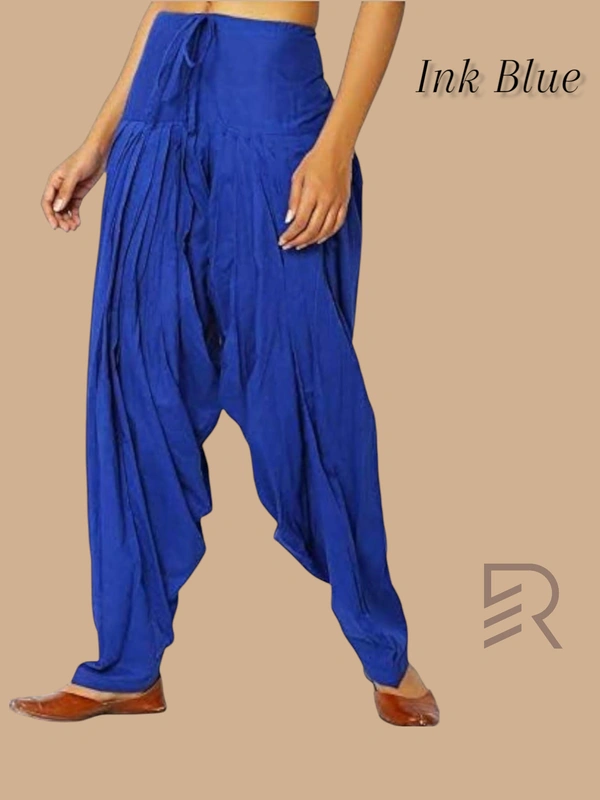 Ruthvi Ethnics Women's Jaipur Cotton Patiyala(Free Size)  REP13503 - Ink Blue, One Size