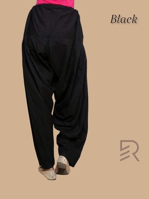Ruthvi Ethnics Women's Jaipur Cotton Patiyala(Free Size)  REP13507 - Black, One Size