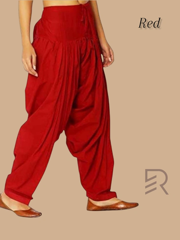 Ruthvi Ethnics Women's Jaipur Cotton Patiyala(Free Size)  REP13508 - Red, One Size