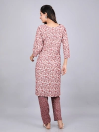 Graceful Glamour Brown Kurti & Pants - XL