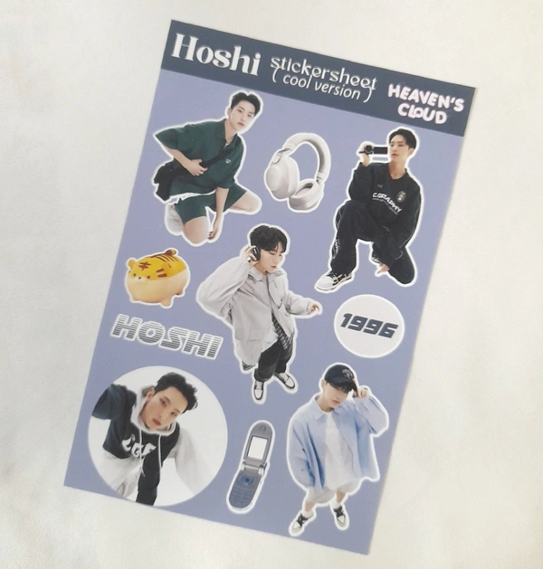 HOSHI DAY Stickersheet - COOL Ver. - 9.6 × 14.7 cm