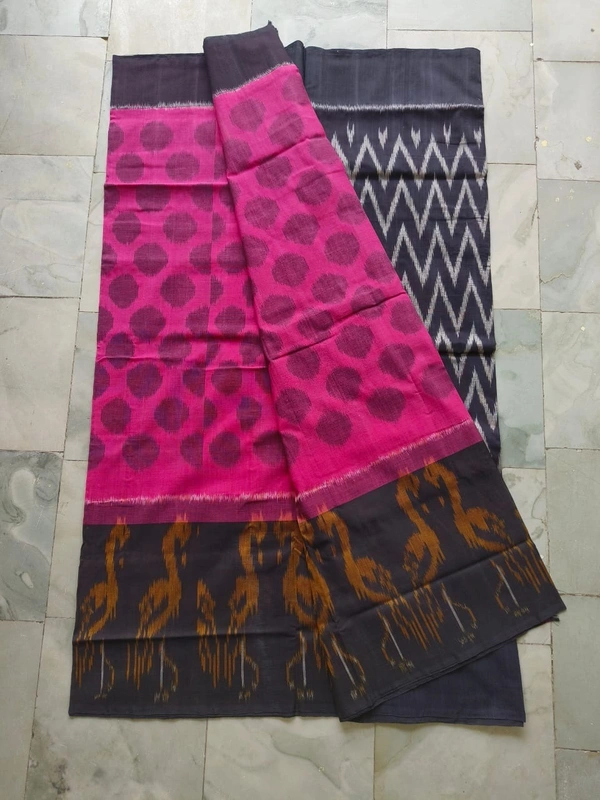 Baruni Pure Pochampally Ikkat Handloom Mercerised Cotton Saree (UTR9)