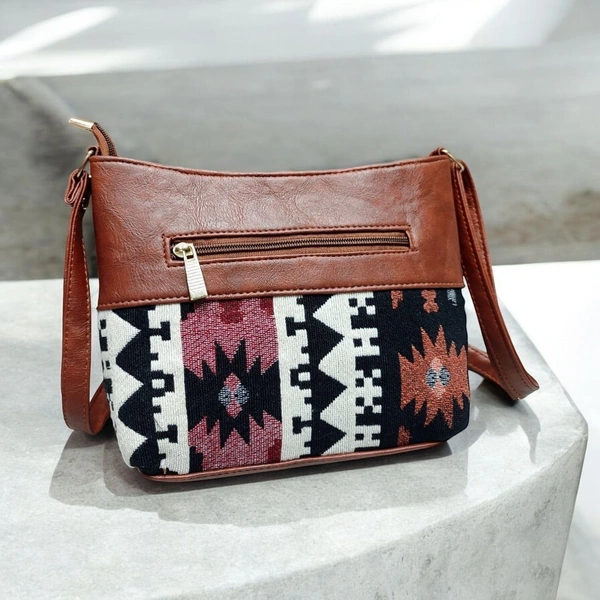 The Little Paw Boat Sling With Leather Detailing - 7*9