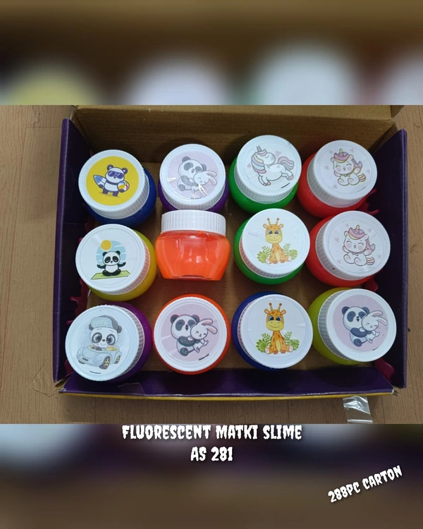 Fluorescent Matki Slime - Clear Day, Small