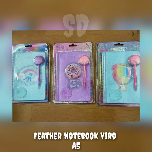 Wiro Fur Notebook With Pen Blister Pack