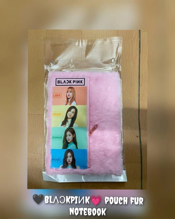 Fur Notebook With Pouch