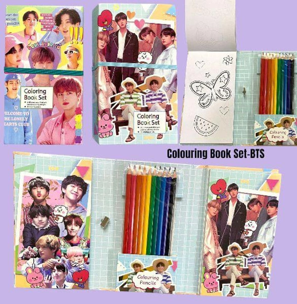 Elastic Colour Book With Colours