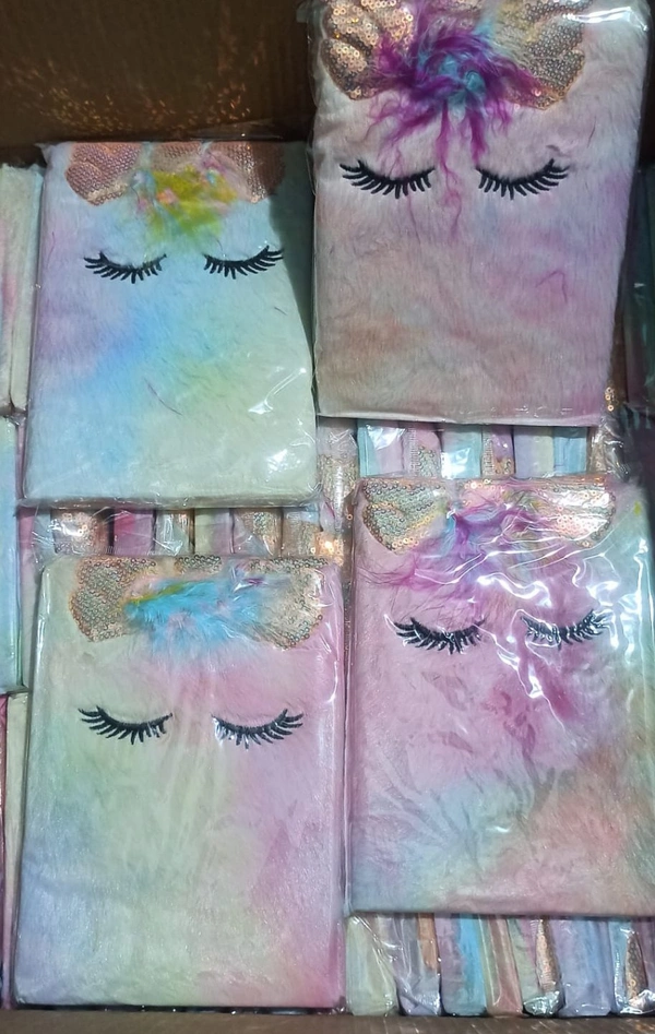 Unicorn Hair Fur Notebook 