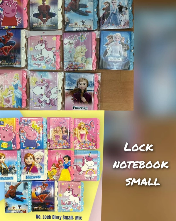 Lock Notebook Small Mix