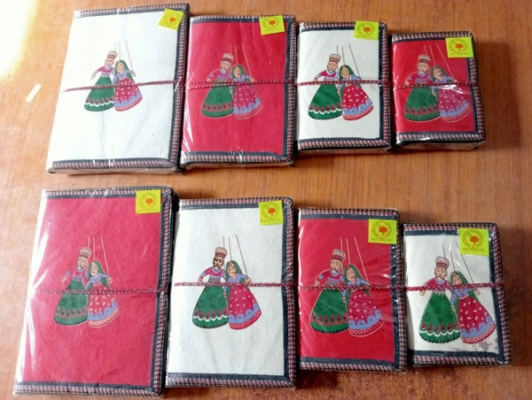 Hand Made Paper Notebook 4 Pcs Set