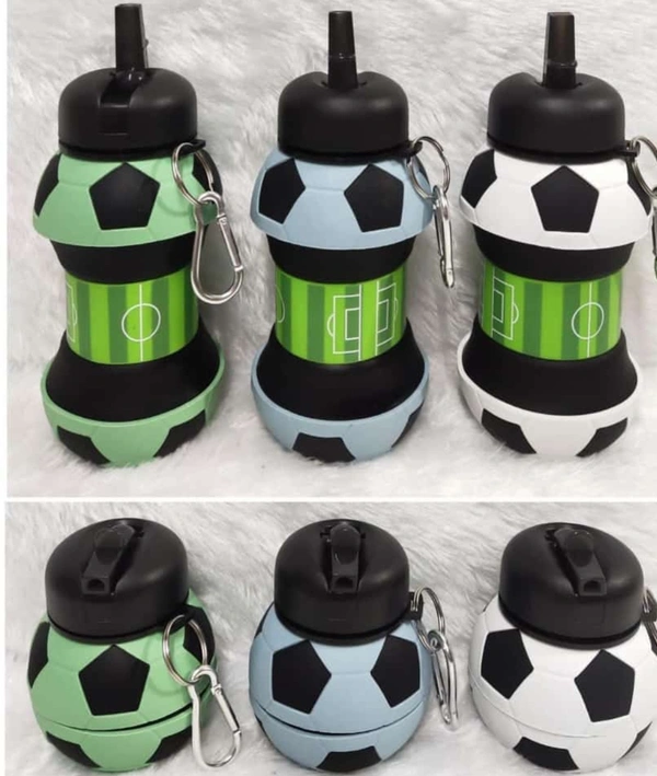 Football Silicon Bottle Foldable 