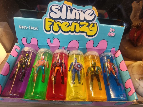 Jumbo crystal slime With Toy 6 Pcs Box 