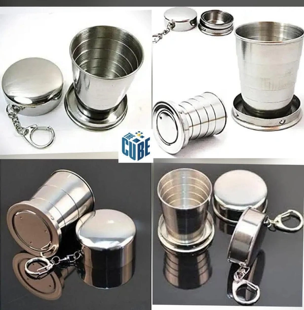 Steel Glass Key Chain 