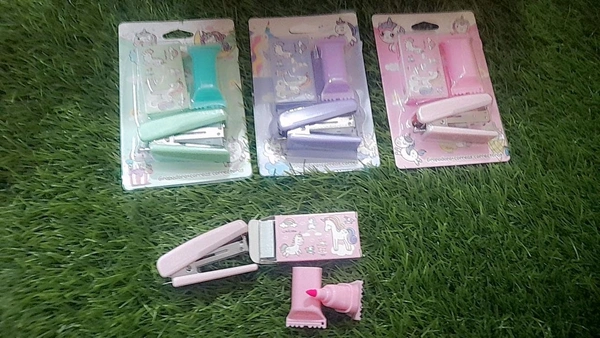 Stapler set with highlighter