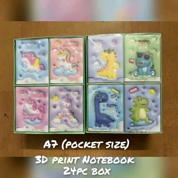 A7 3d notebook 24pc box